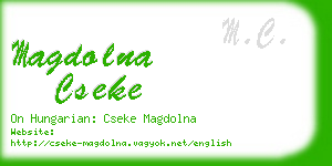 magdolna cseke business card